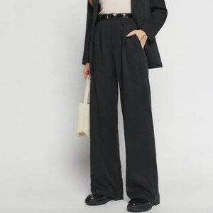 Reformation Black Mason Pants